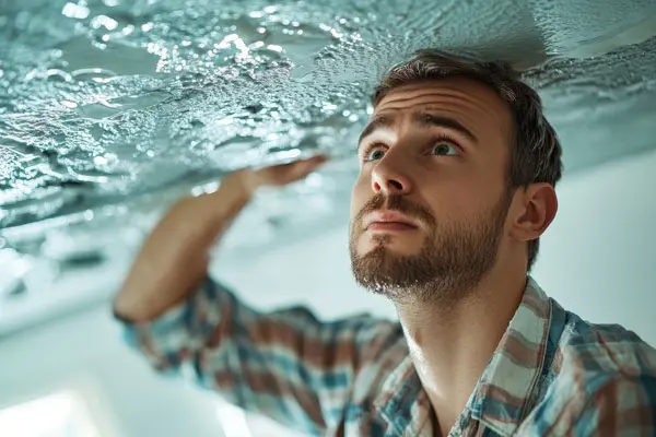 Photo recherche de fuite dans la maison pour réparation urgente de toiture